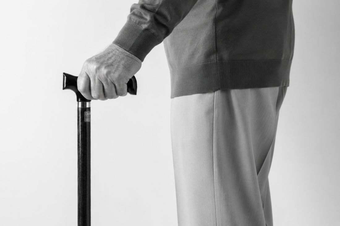How to use a walking cane correctly to avoid back pain