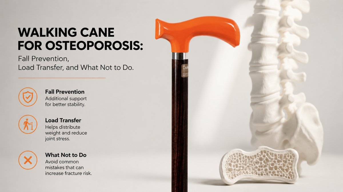 Walking Cane for Osteoporosis: Fall Prevention Specification | DaiWalk