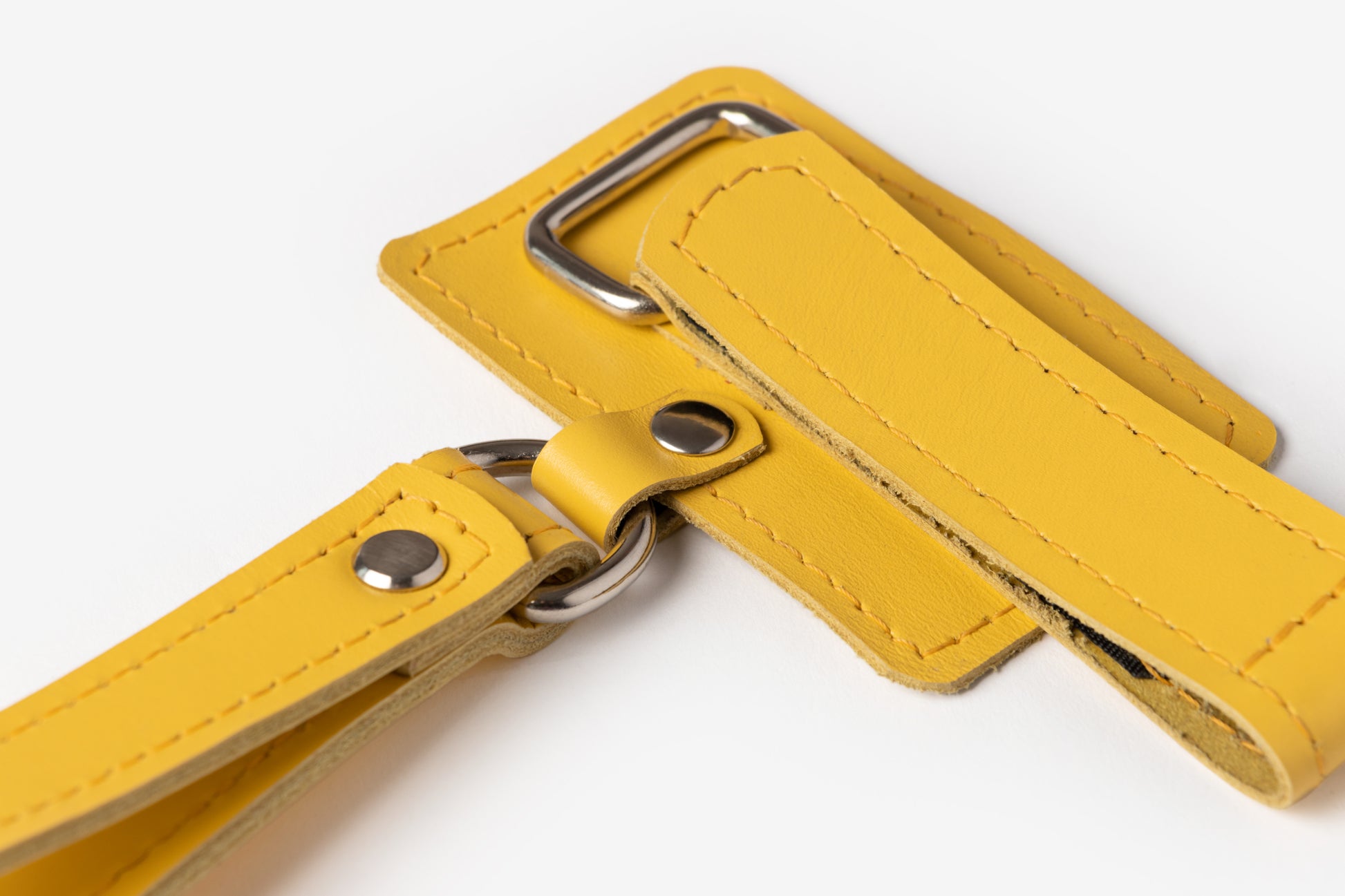 Chic leather wrist loop for ladies' walking canes.