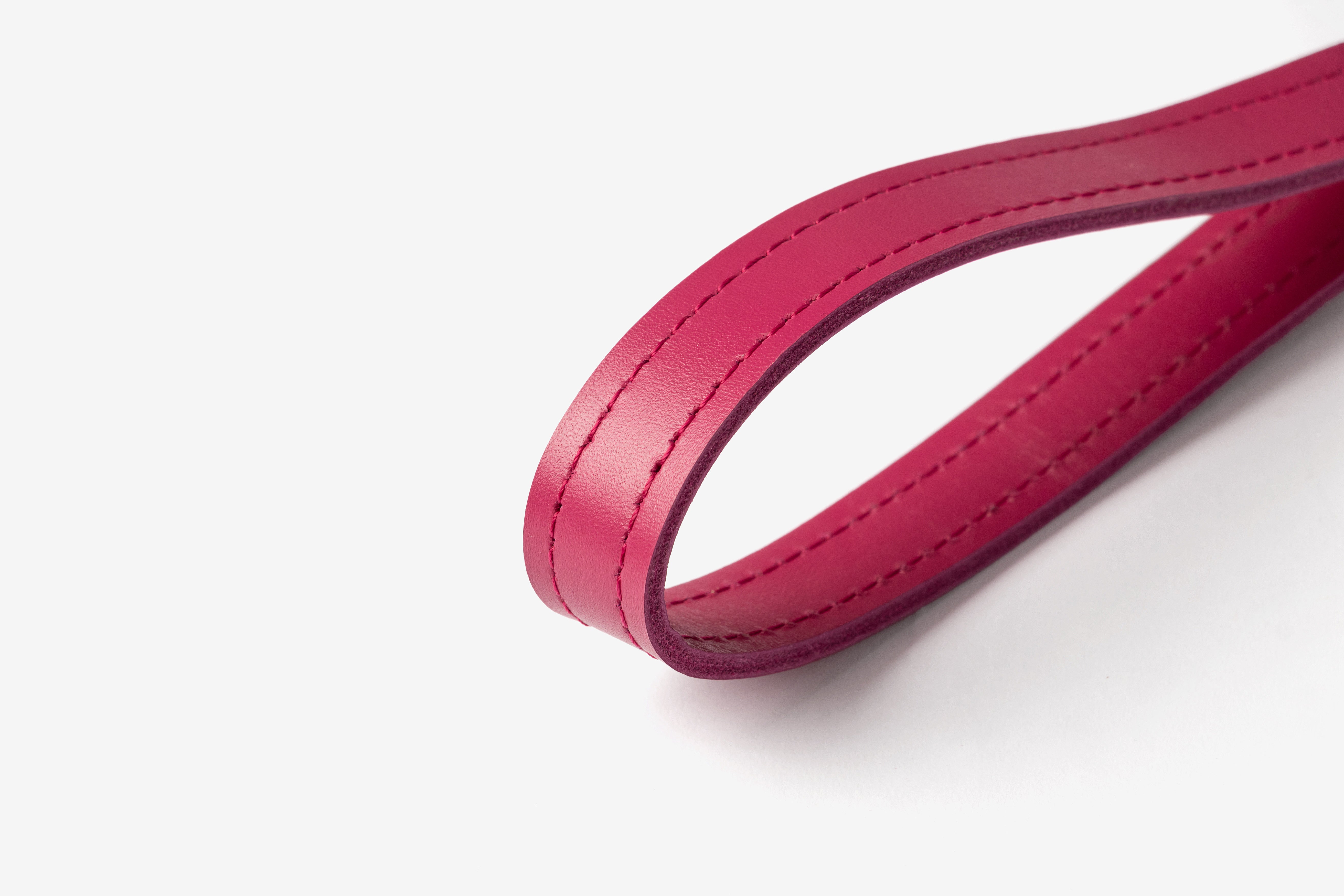 Durable reinforced leather cane cord for daily use.