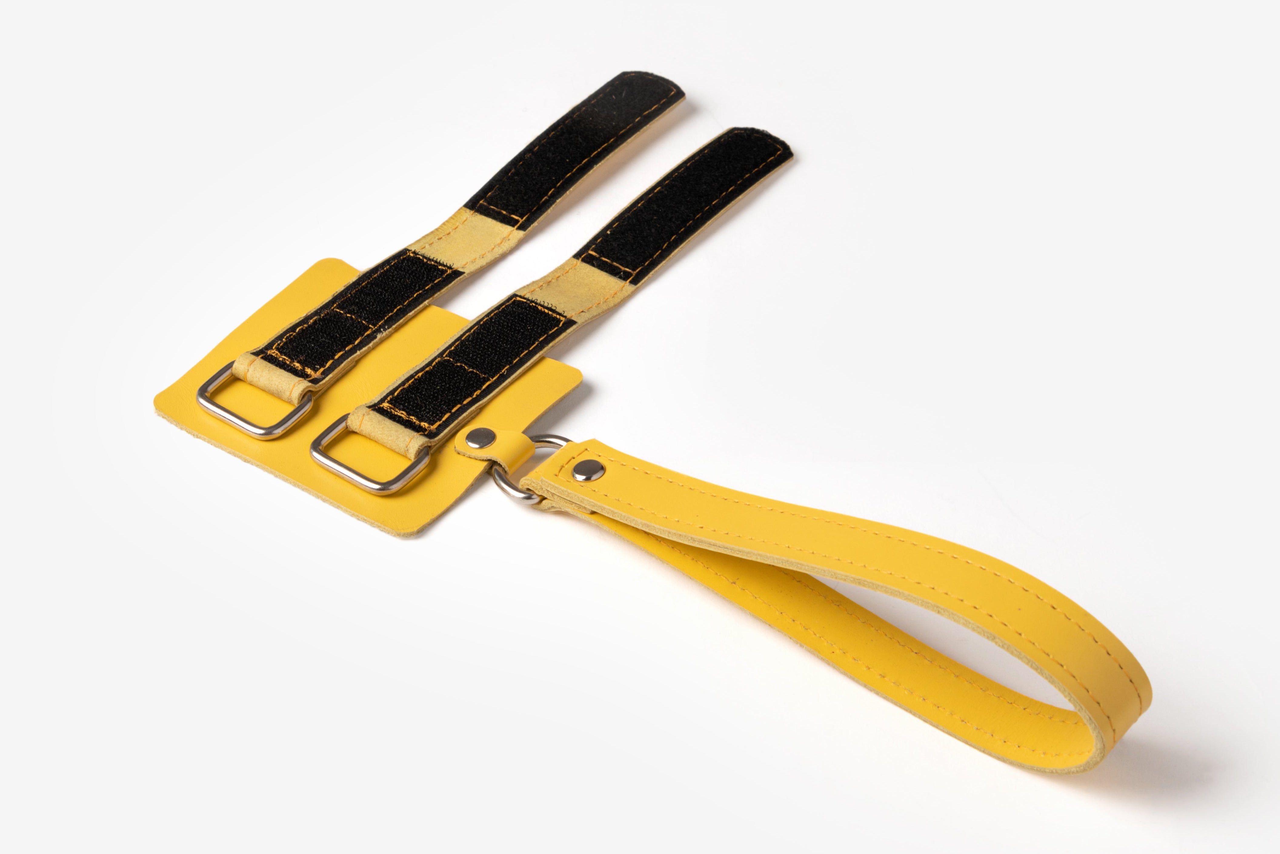 Heavy-duty leather wrist cord for professional canes.