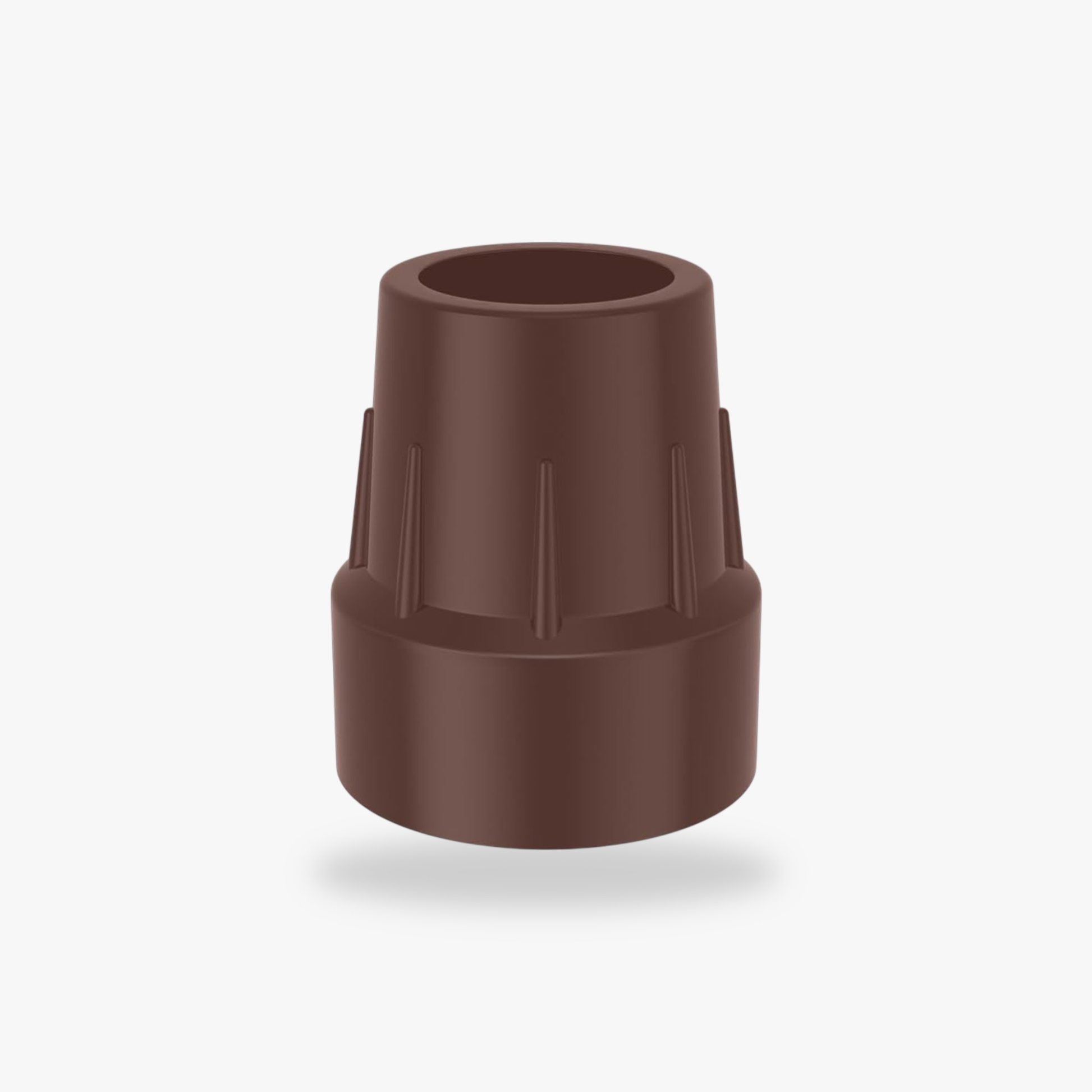 High-density polymer walking stick base replacement