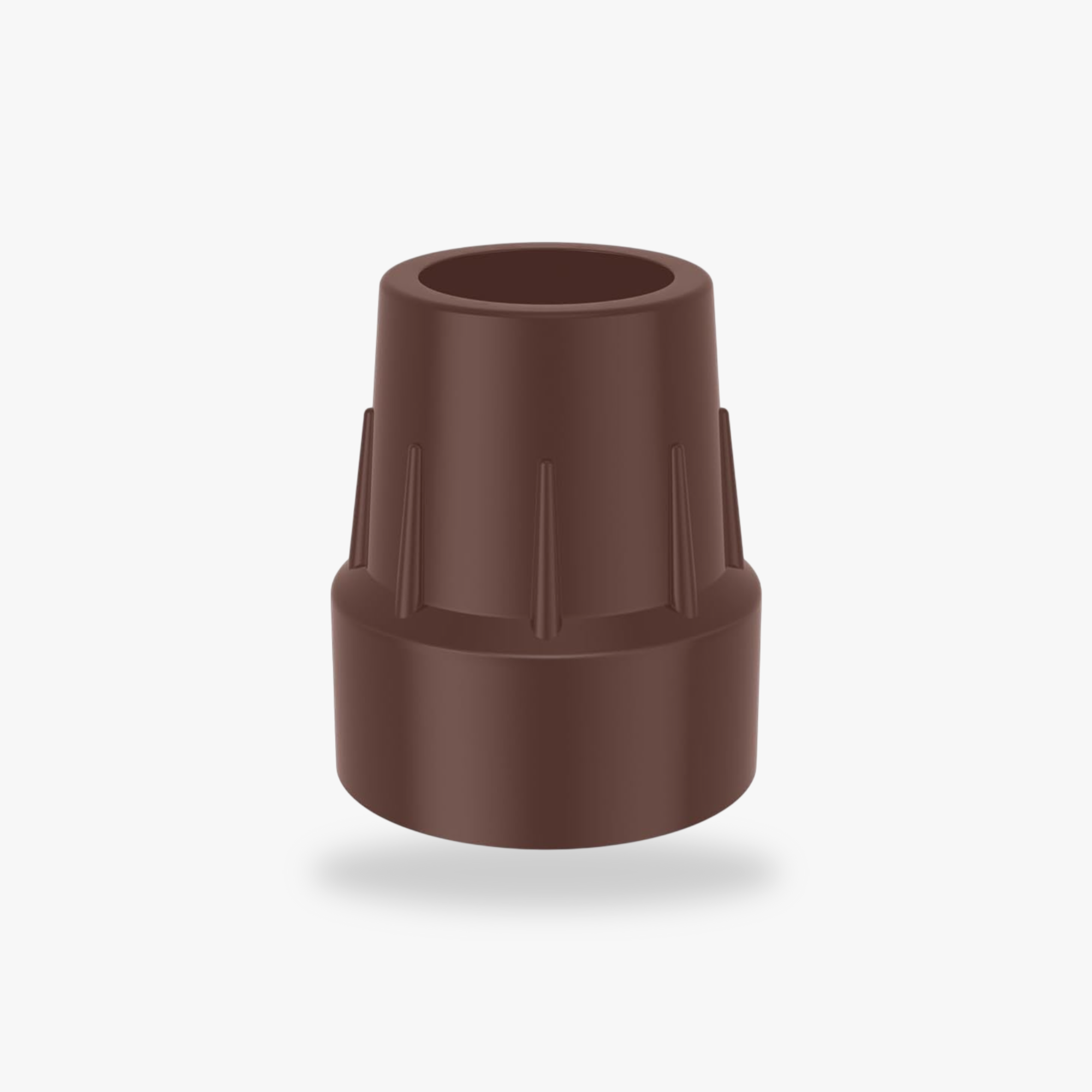 High-density polymer walking stick base replacement