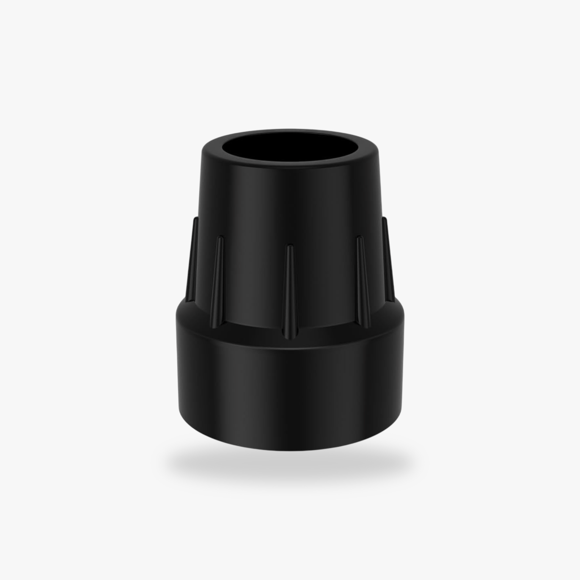 Industrial grade wear-resistant walking stick ferrule.