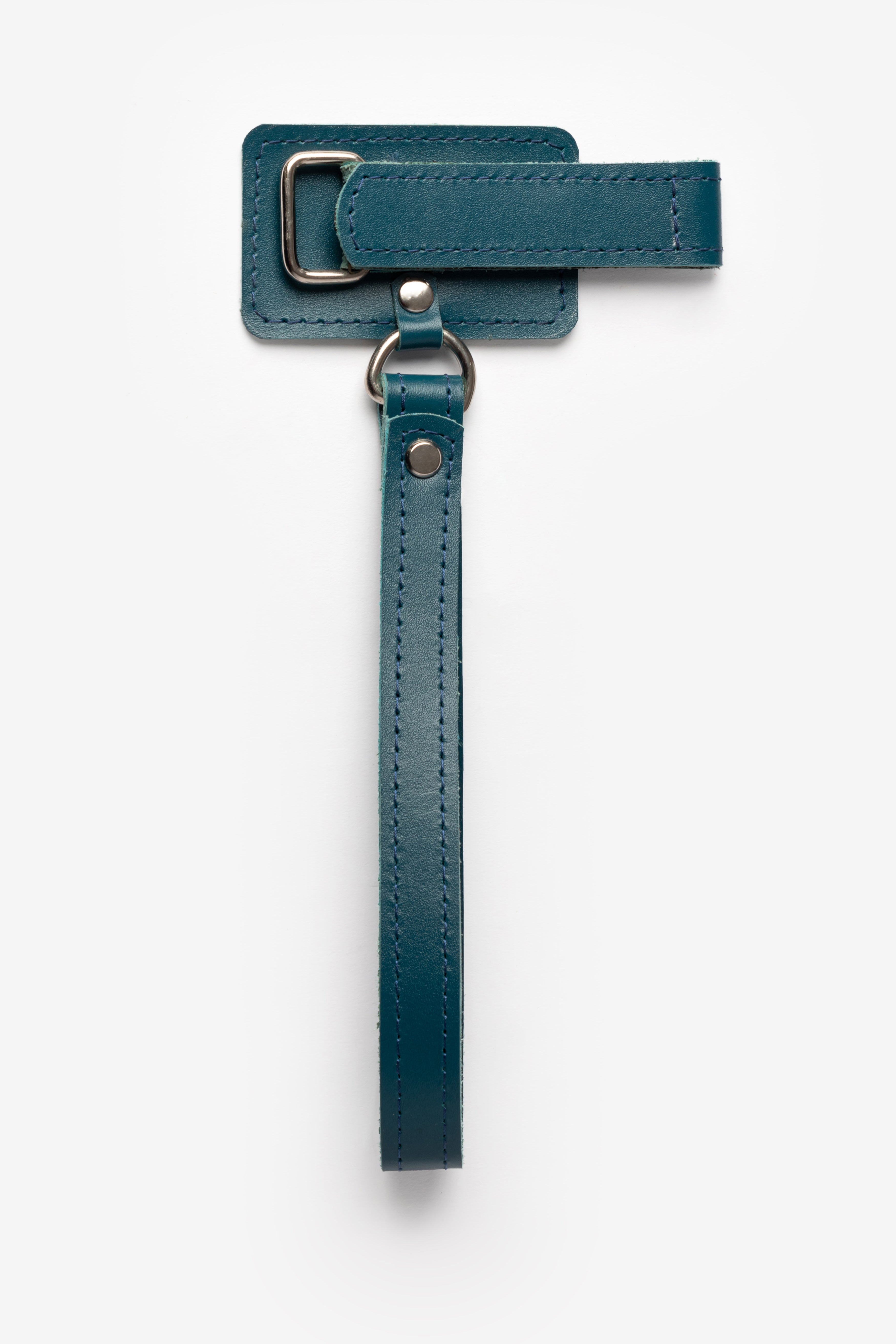 Leather walking stick holder for wrist.