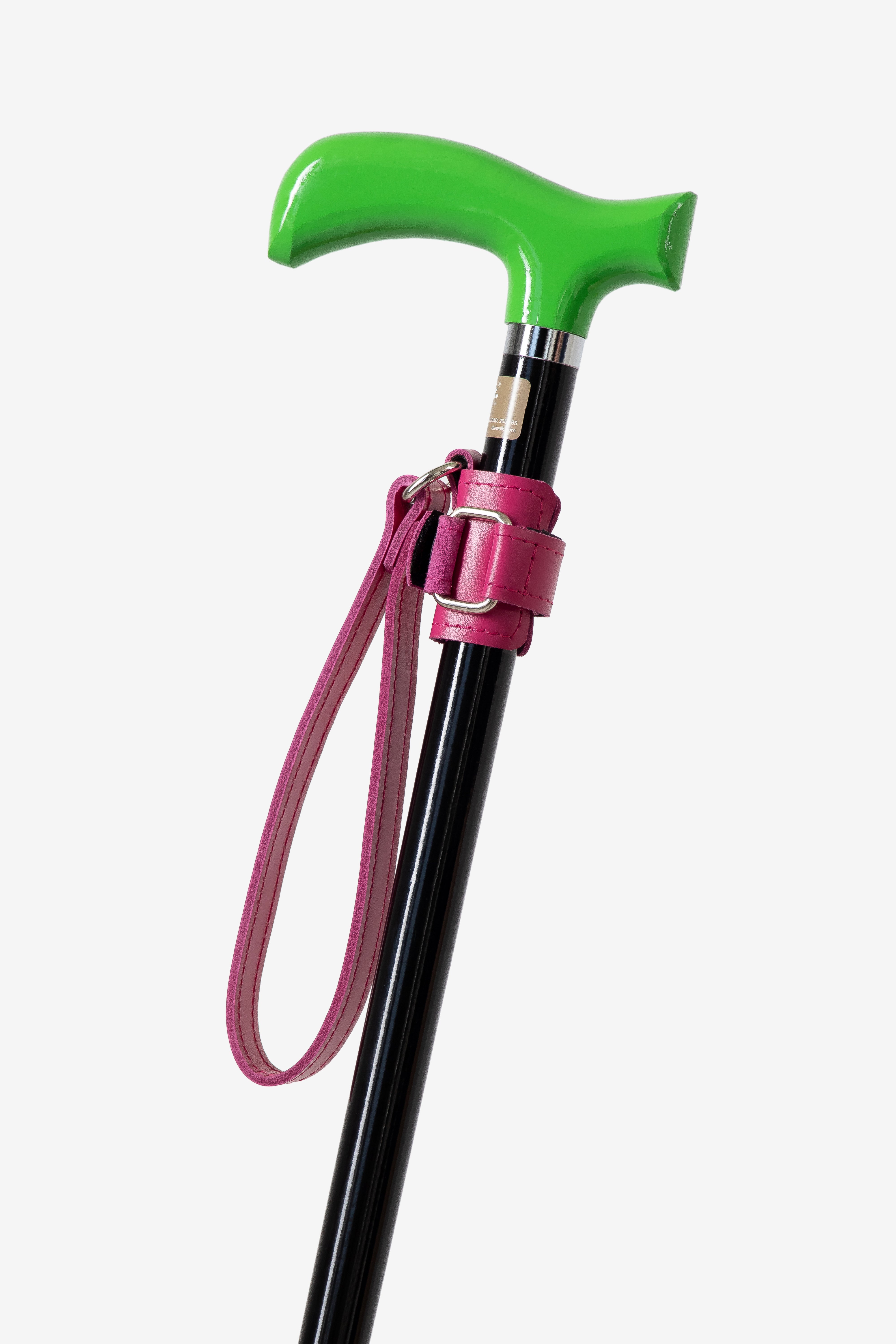 Luxury leather cane cuff for designer walking sticks.