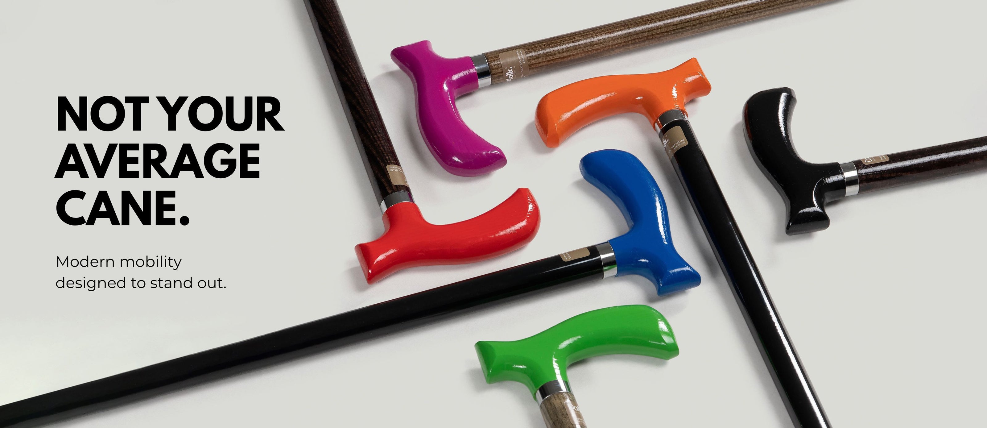 Modern Vibrant Elegant Walking Canes