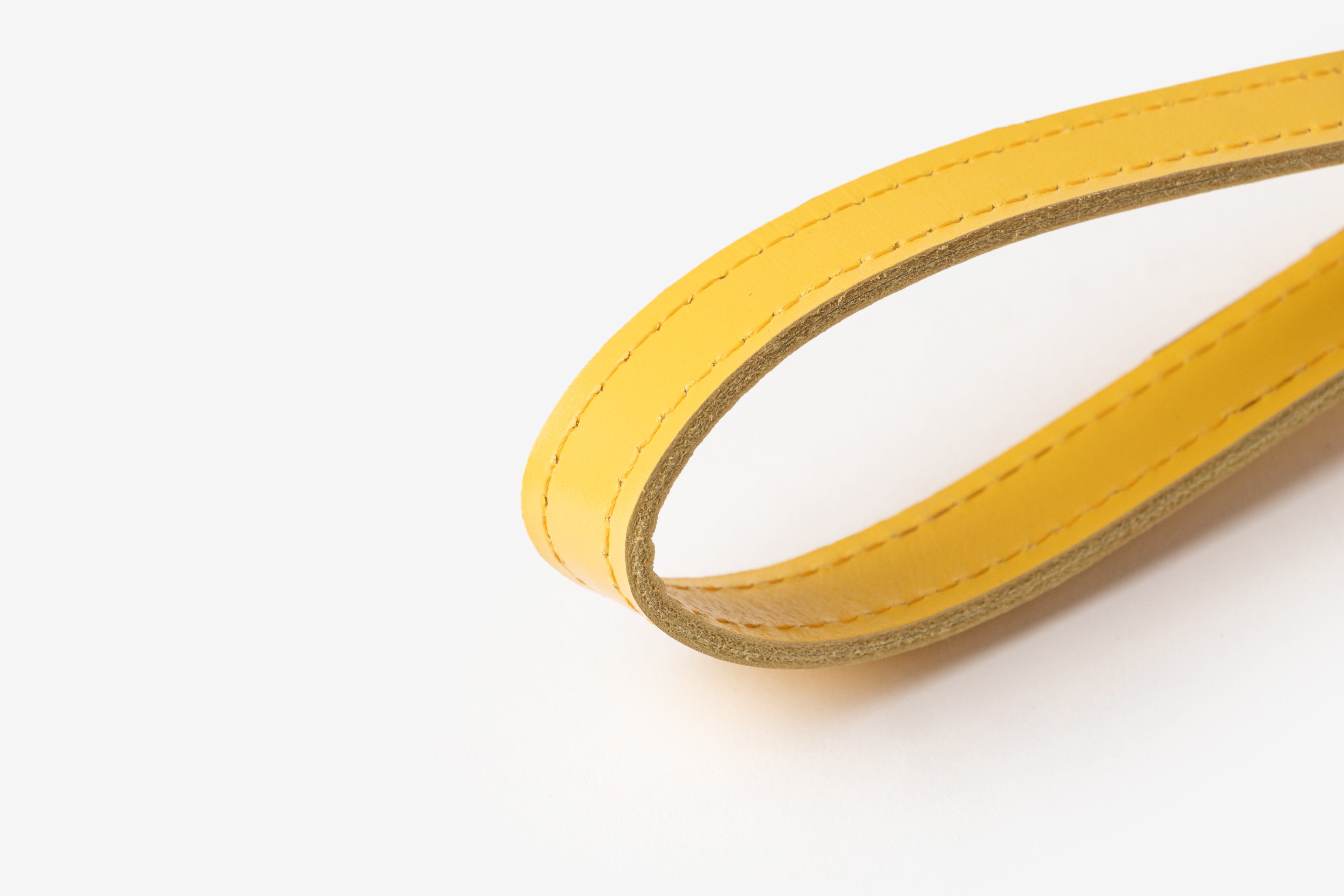 Secure hands-free leather lanyard for walking canes.