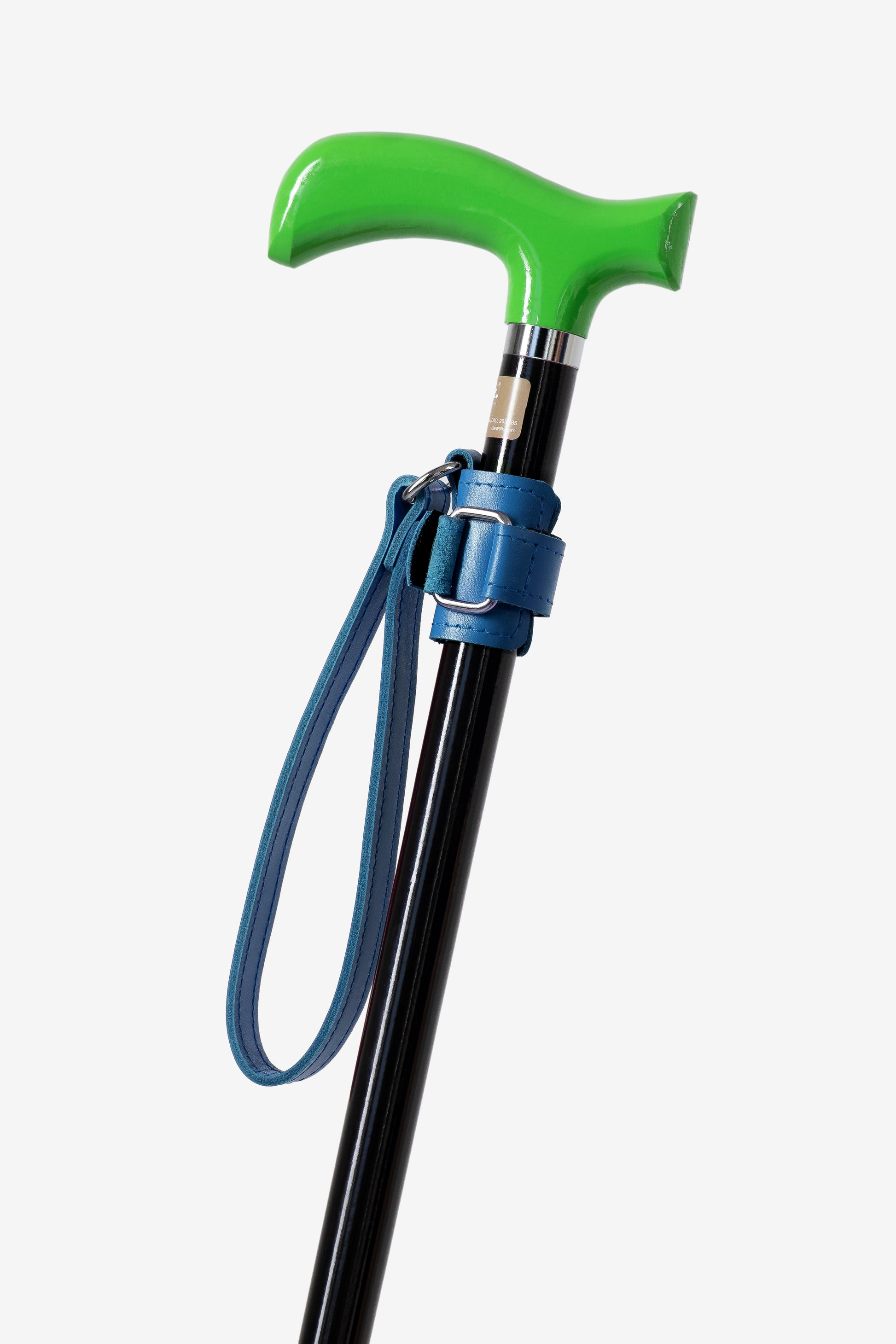 Secure wrist strap for walking cane