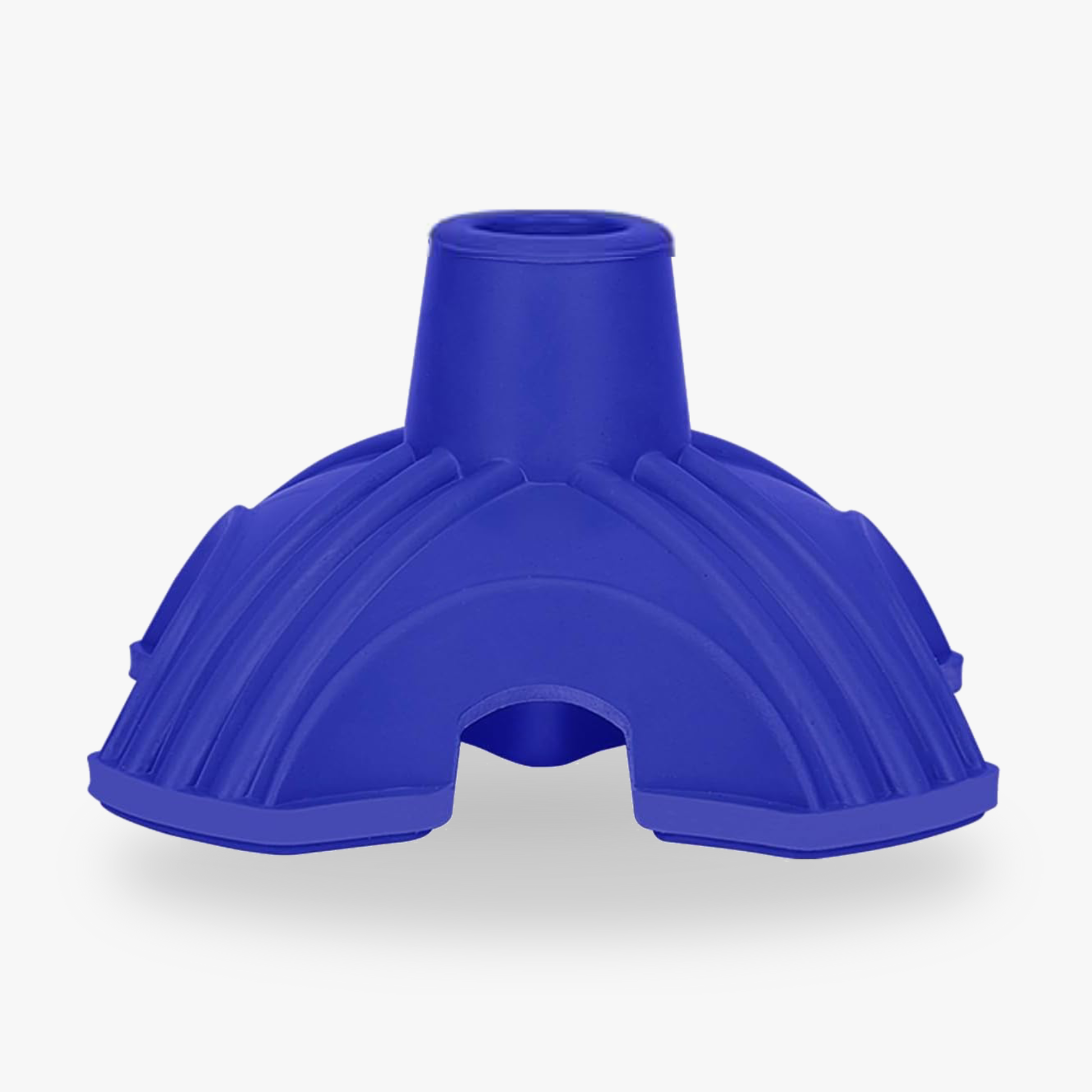 Self-standing tripod cane tip for 19mm shafts.