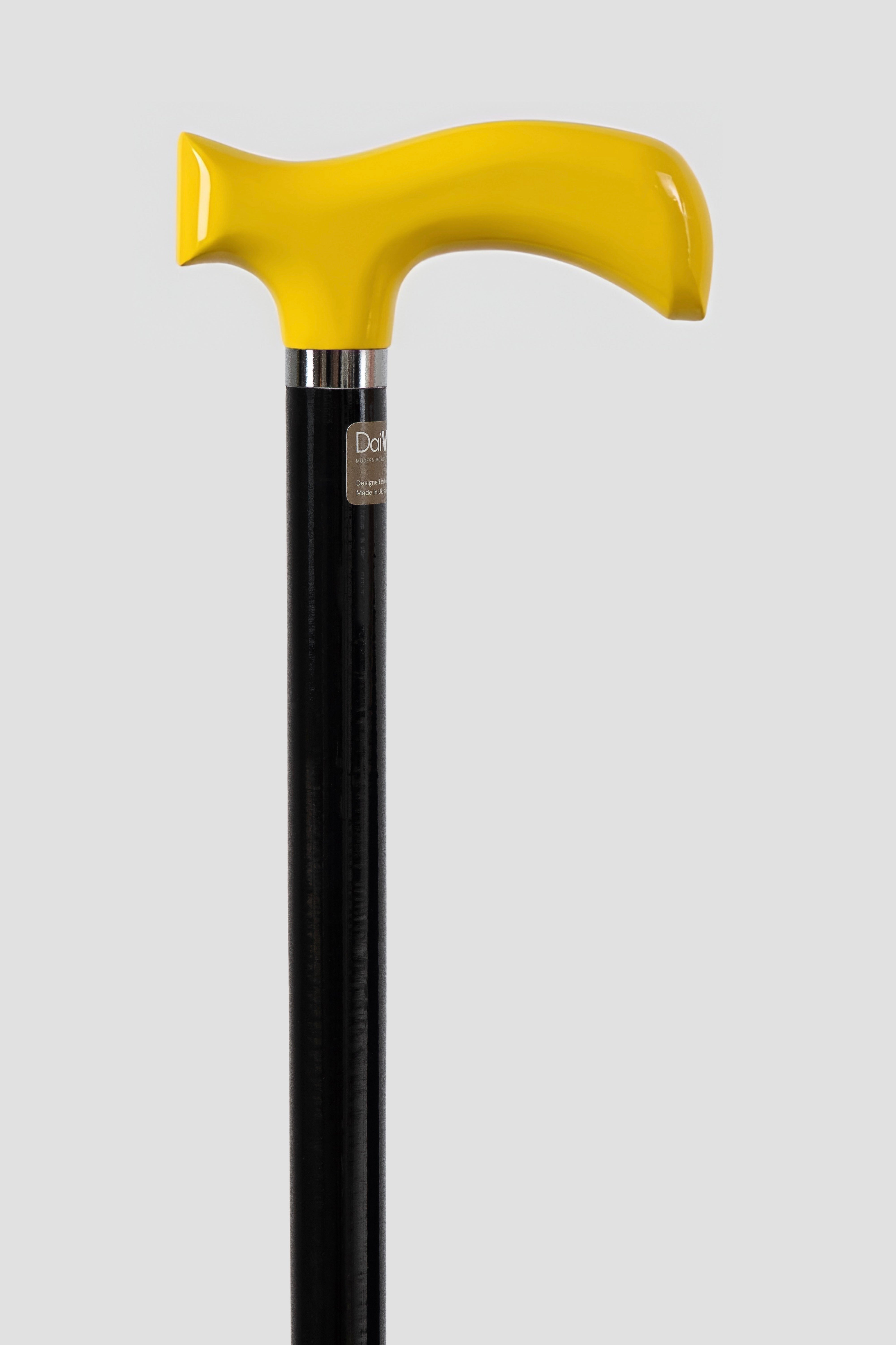 Yellow Stylish Ergonomic walking cane