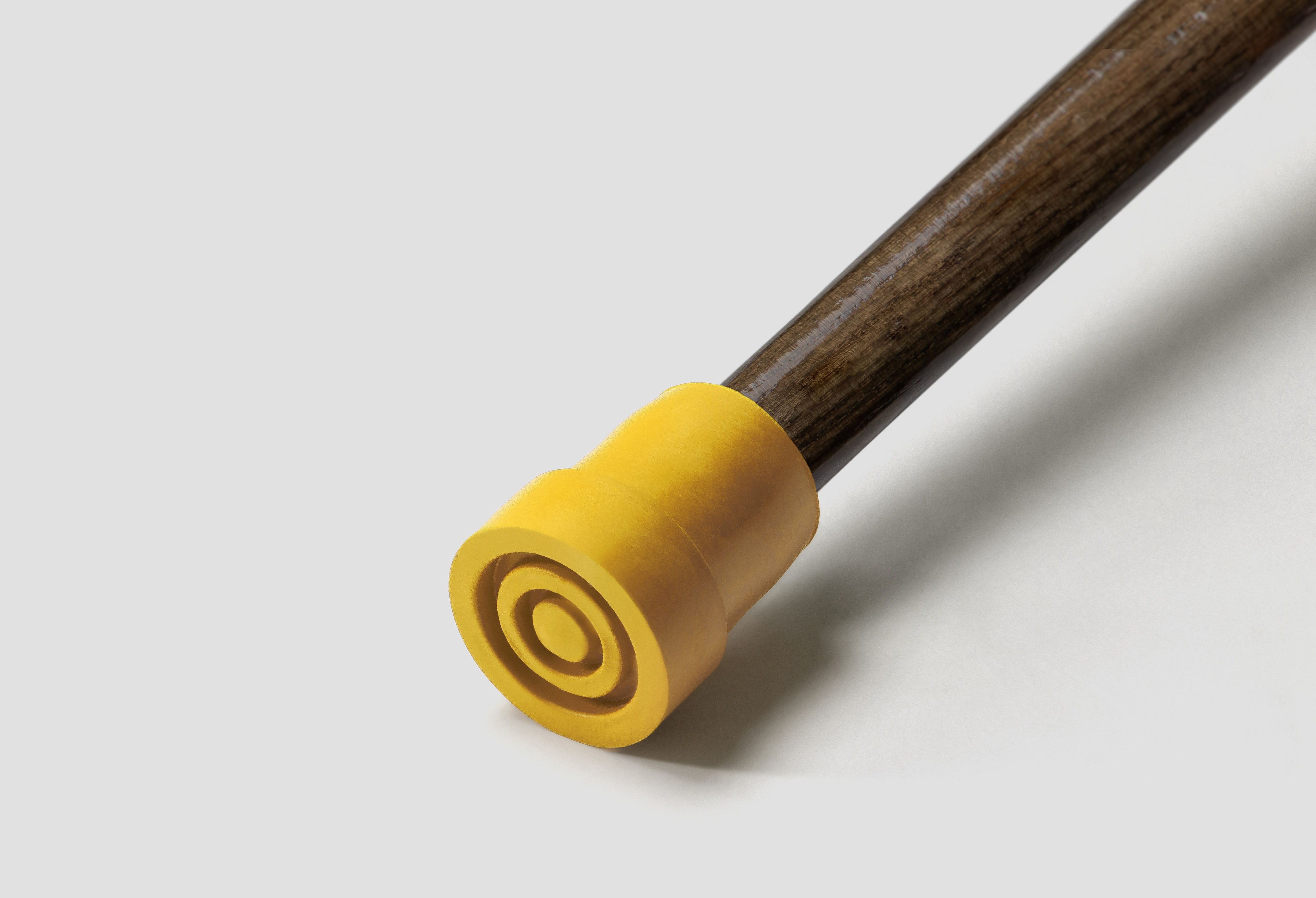 Signature deep blue rubber tip for designer walking canes. Non-marking high-traction tip for indoor and outdoor mobility support.